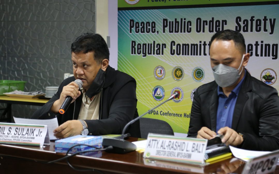 PPOSSCom reports updates on BARMM’s peace and security situation in second regular meeting